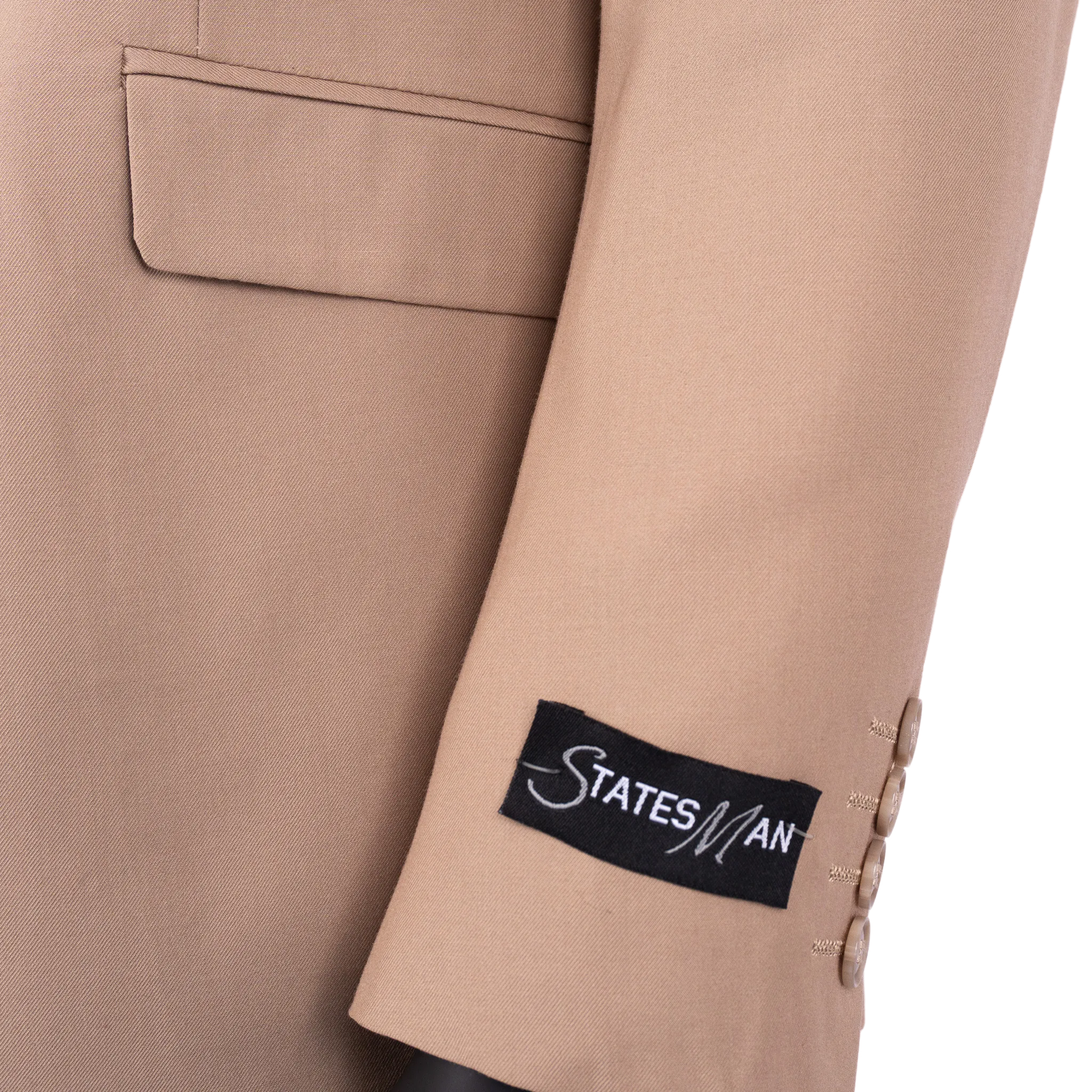 Statesman Slim Fit Taupe 2-Piece Suit