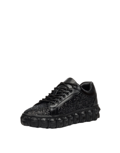 Mazerata Pigale Black Rhinestone Sneaker
