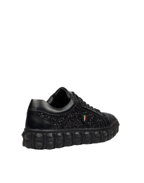 Mazerata Pigale Black Rhinestone Sneaker