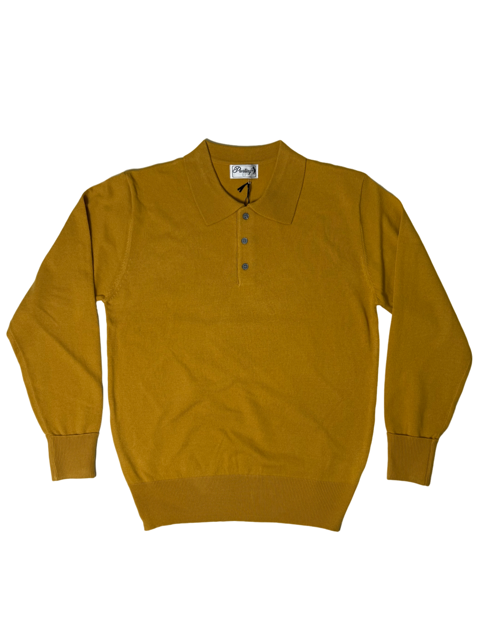 Pointing Golfer Knitwear Mustard Jersey