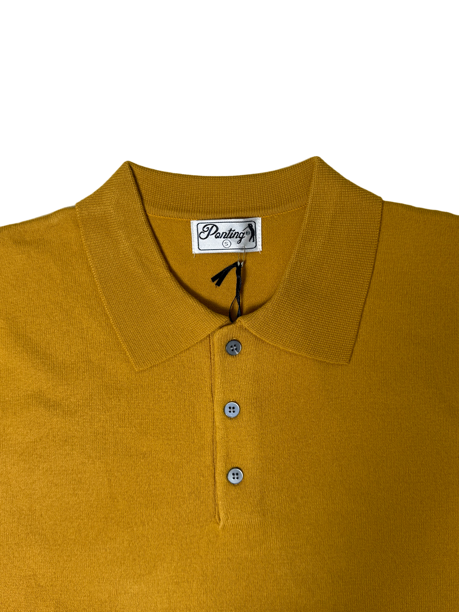 Pointing Golfer Knitwear Mustard Jersey