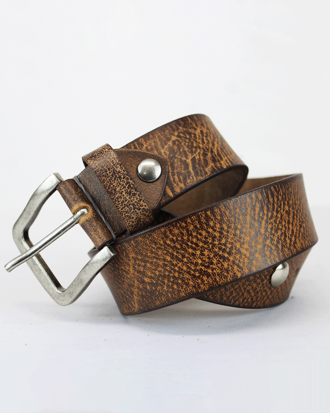 Bossini Leather Brown Denim Belt
