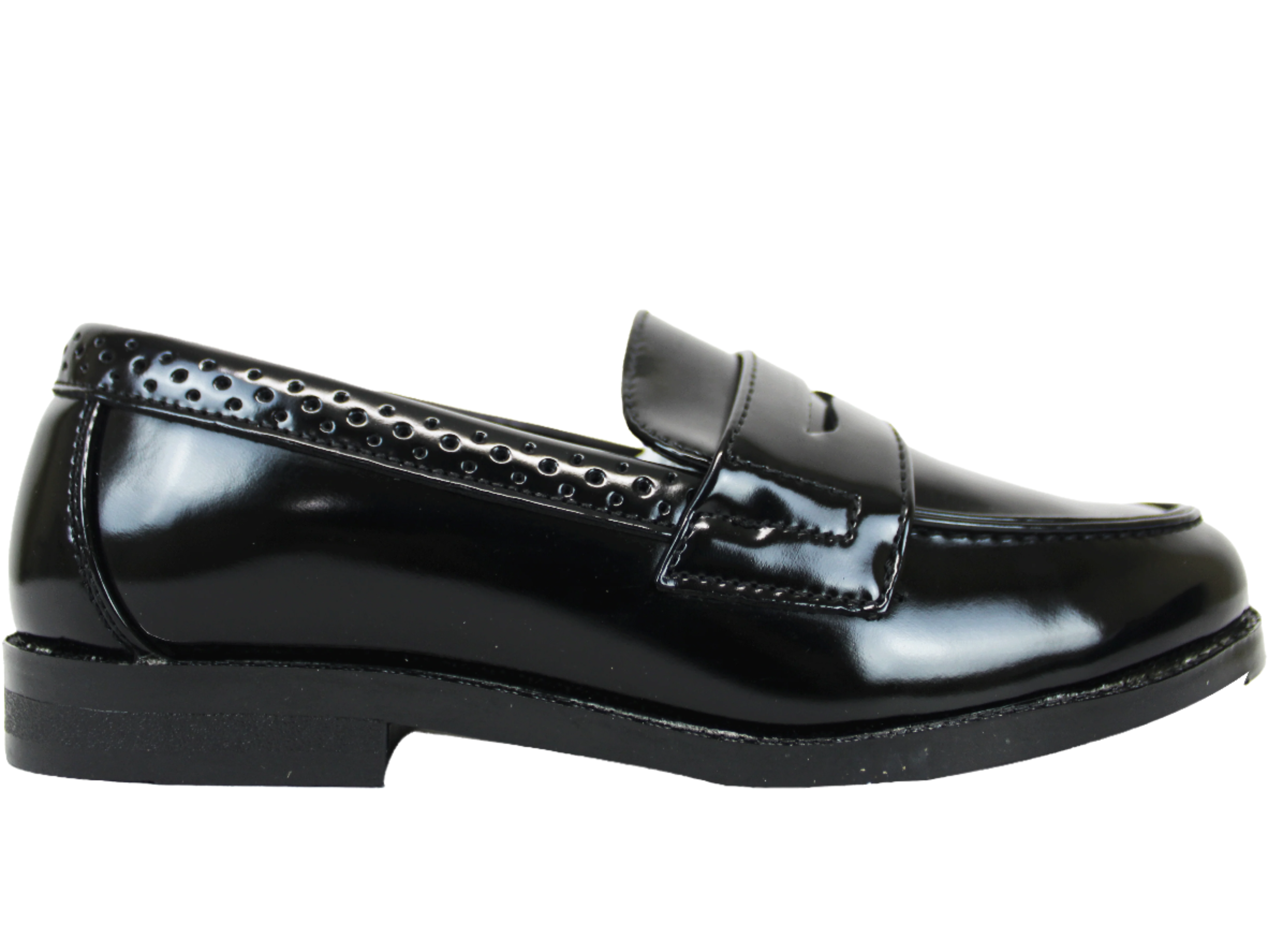 P CROUCH & CO Youths Black Hi Shine