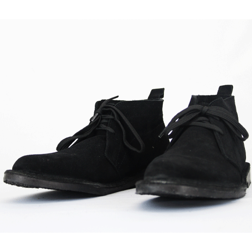 Desert Vellie Youths Black Lace Up Boot