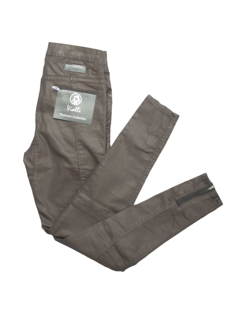 Vialli Luca Ultra Skinny Fit Choc Wax
