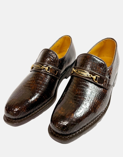 Saxone of Scotland Leather Choc Moccasin