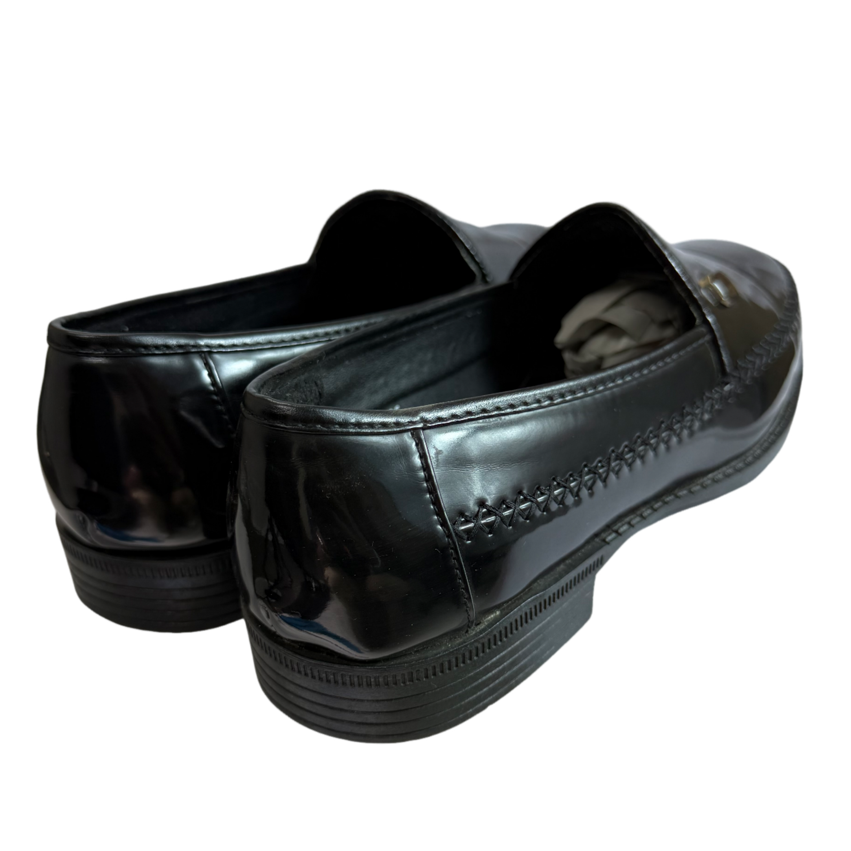P CROUCH & CO Black HI Shine Moccasin