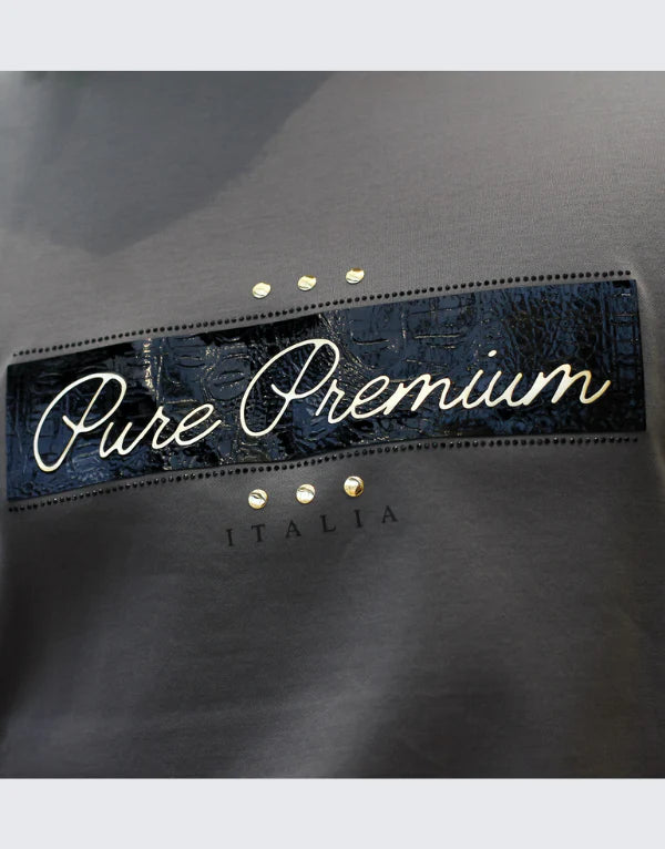 Pure Premium Taglio Charcoal T Shirt