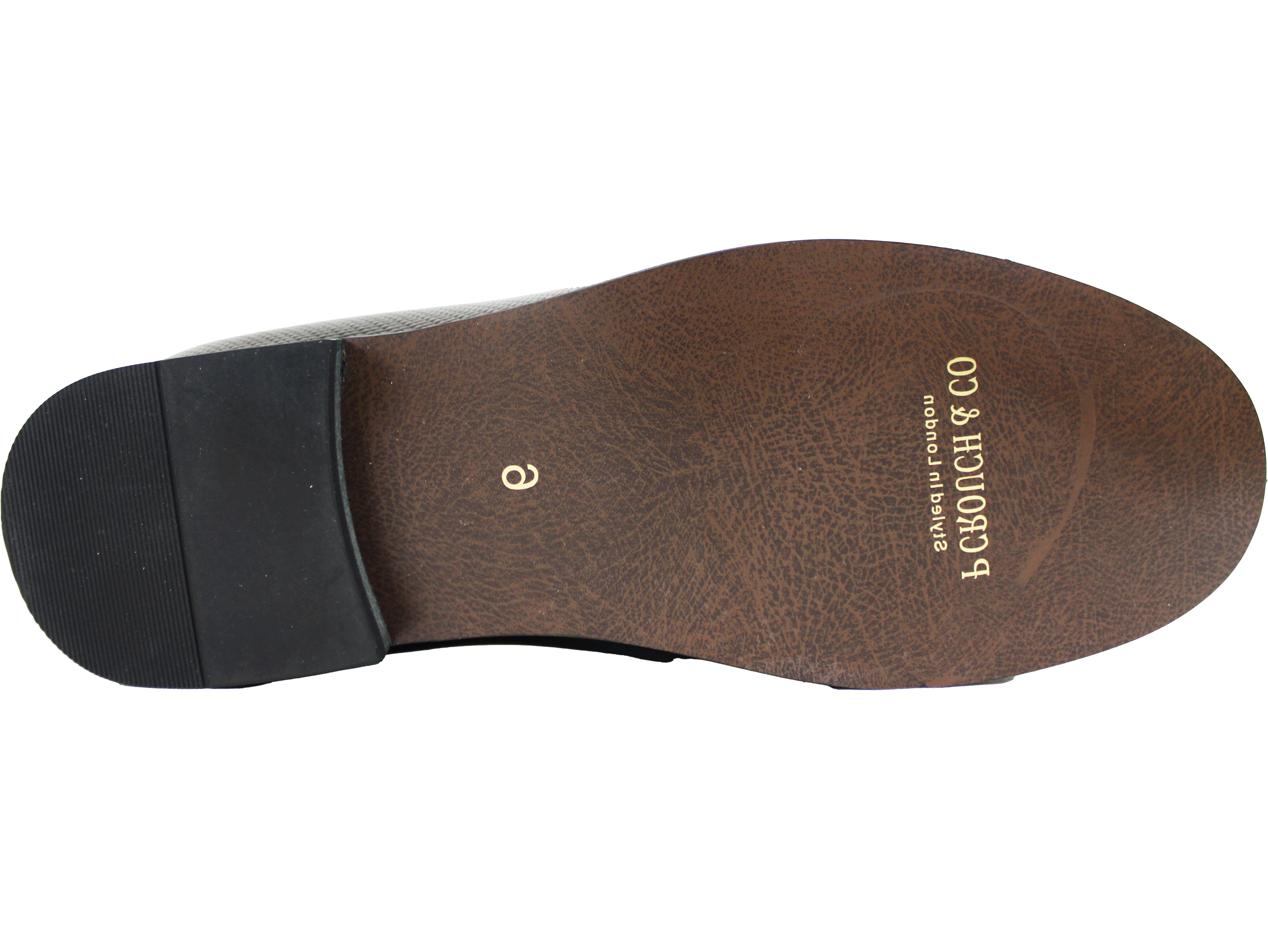 P CROUCH& CO Black Cobra Loafer