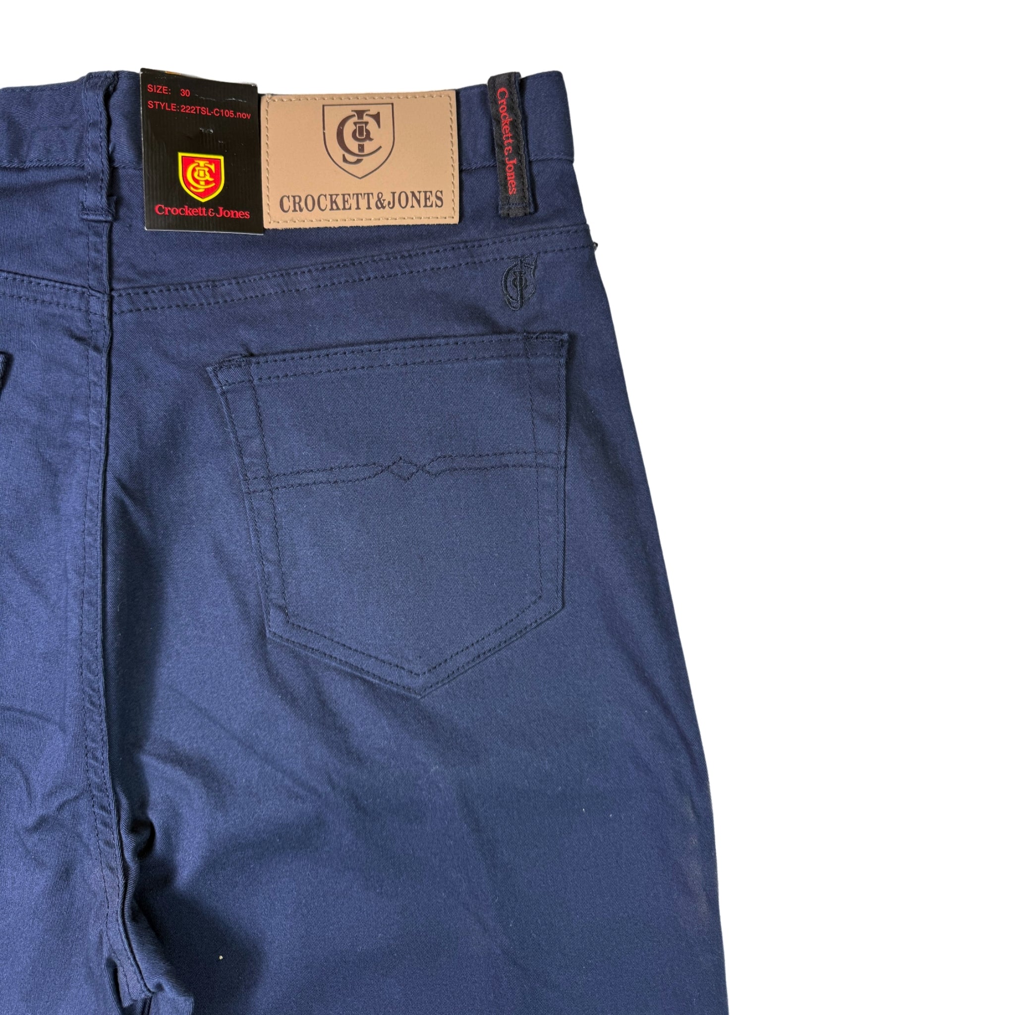 Crockett & Jones Blue Stretch Jean