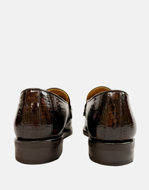 Saxone of Scotland Leather Choc Moccasin