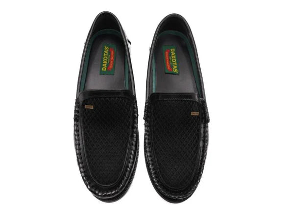 Dakotas Vance Hi Shine Black Moccasin