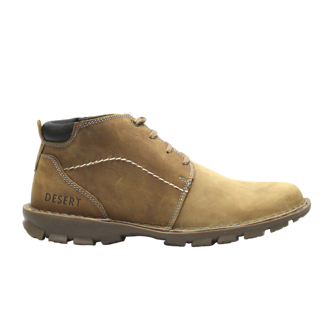 Desert Vellie Leather Cat Tan Boot