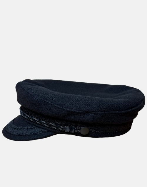 Greek Fisherman Captain Black Hat