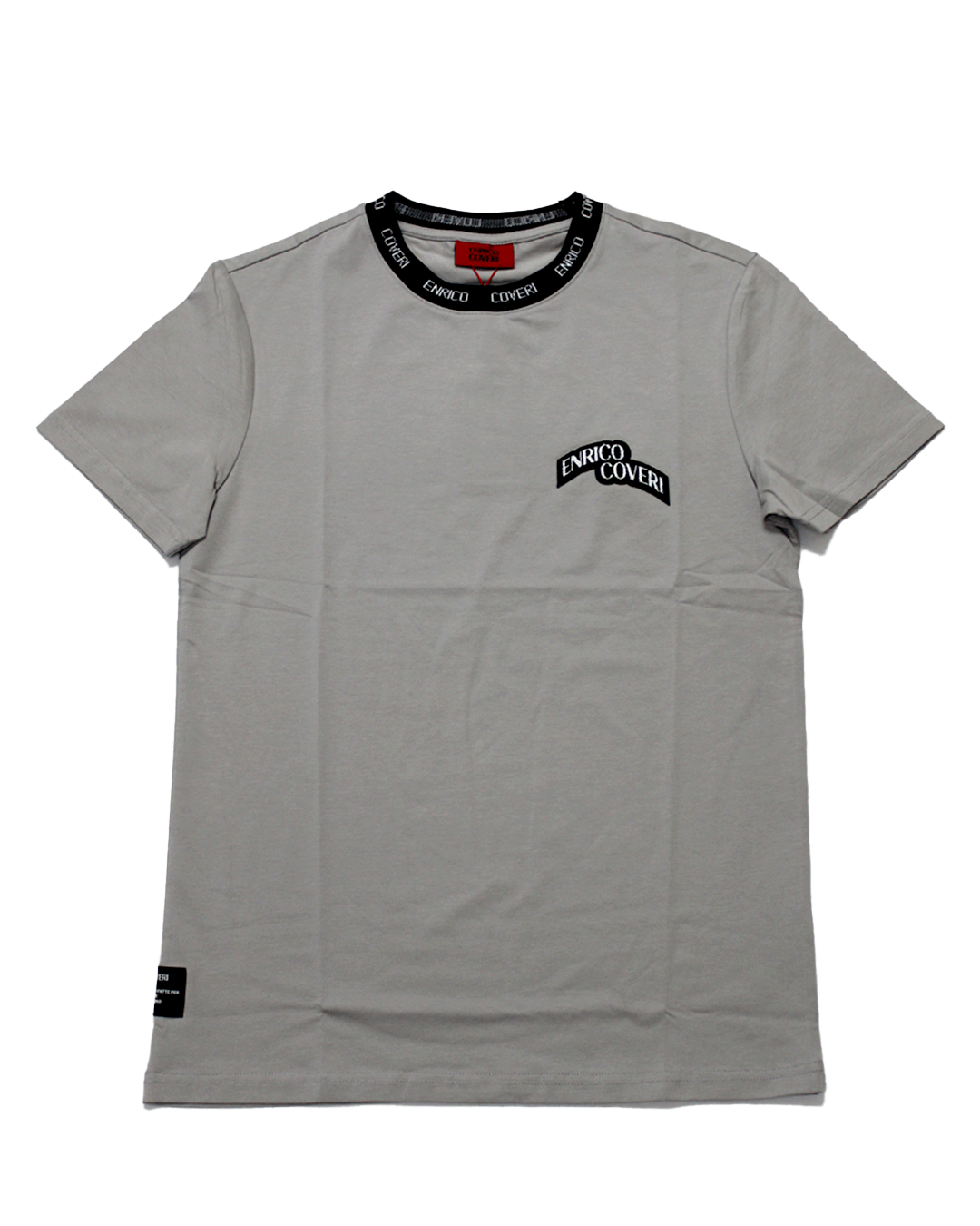 ENRICO COVERI Silver Grey T Shirt