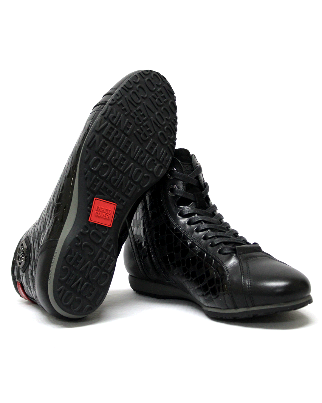 ENRICO COVERI Italian Black Leather Boot
