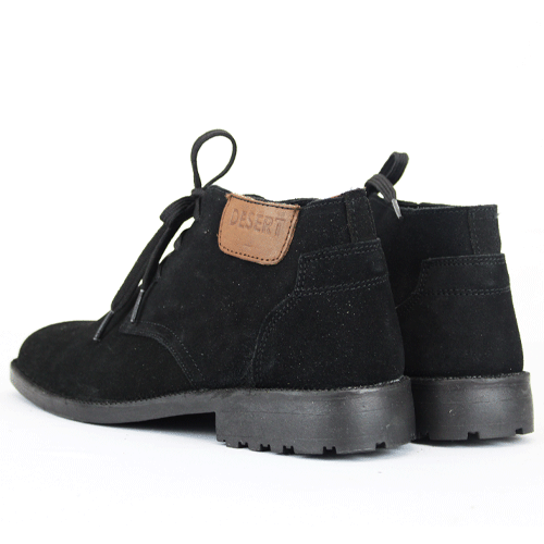 Desert Vellie Black Suede Fashion Boot