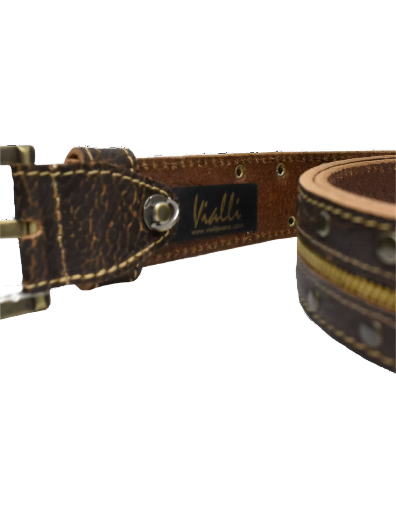 Vialli Leather Franzosi Brown Belt
