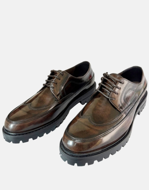 Filo Brown Hi-Shine Shoe