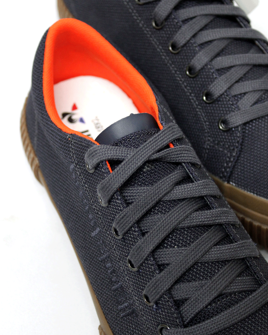 Lecoq Sportif Dune Army Ebony/Orange Sneaker
