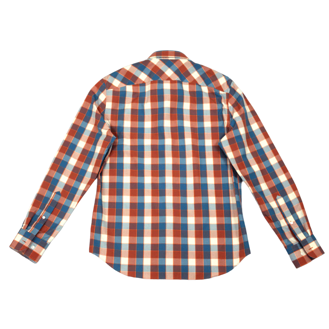 Pringle Rust Check LS Tailored Shirt