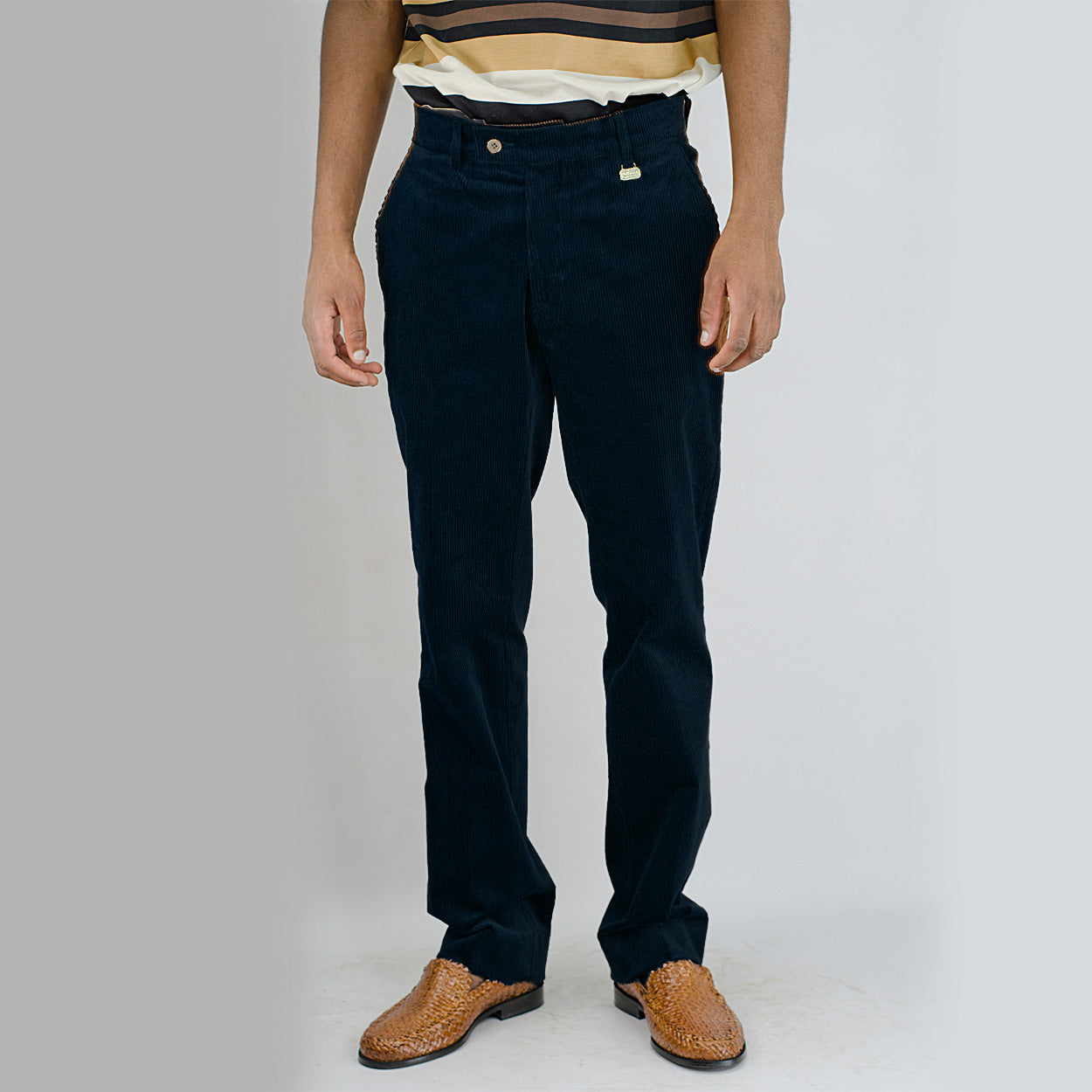 Pull on Corduroy Pant - Navy main image 1