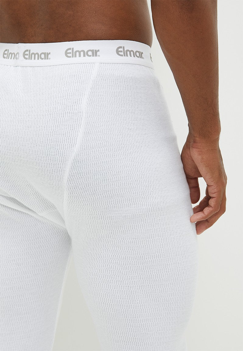 ELMAR 1 Pack Mens Thermal Long John - White