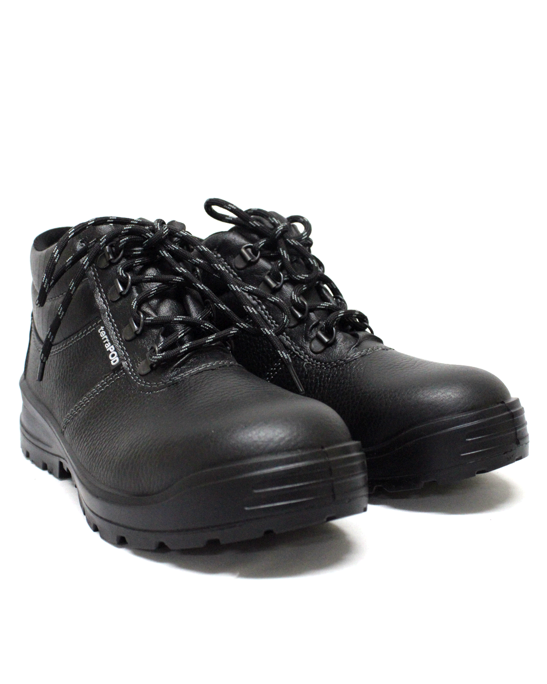 TerraPOD Leather Black Steel ToeCap Boot