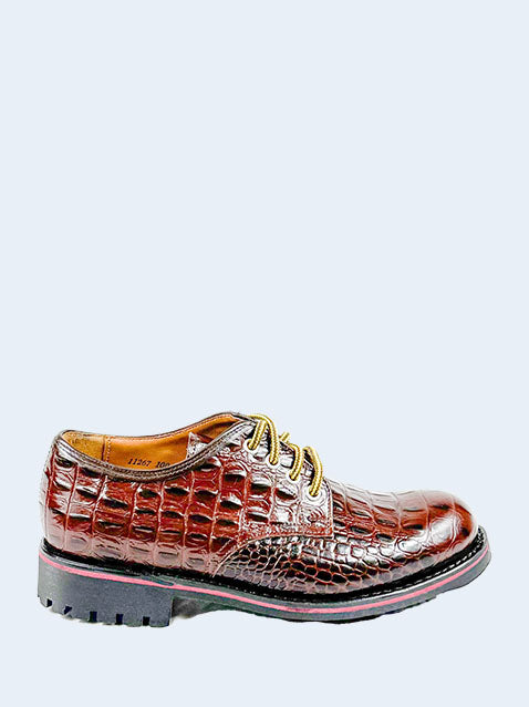 Ranger Leather Croc Brown Shoe