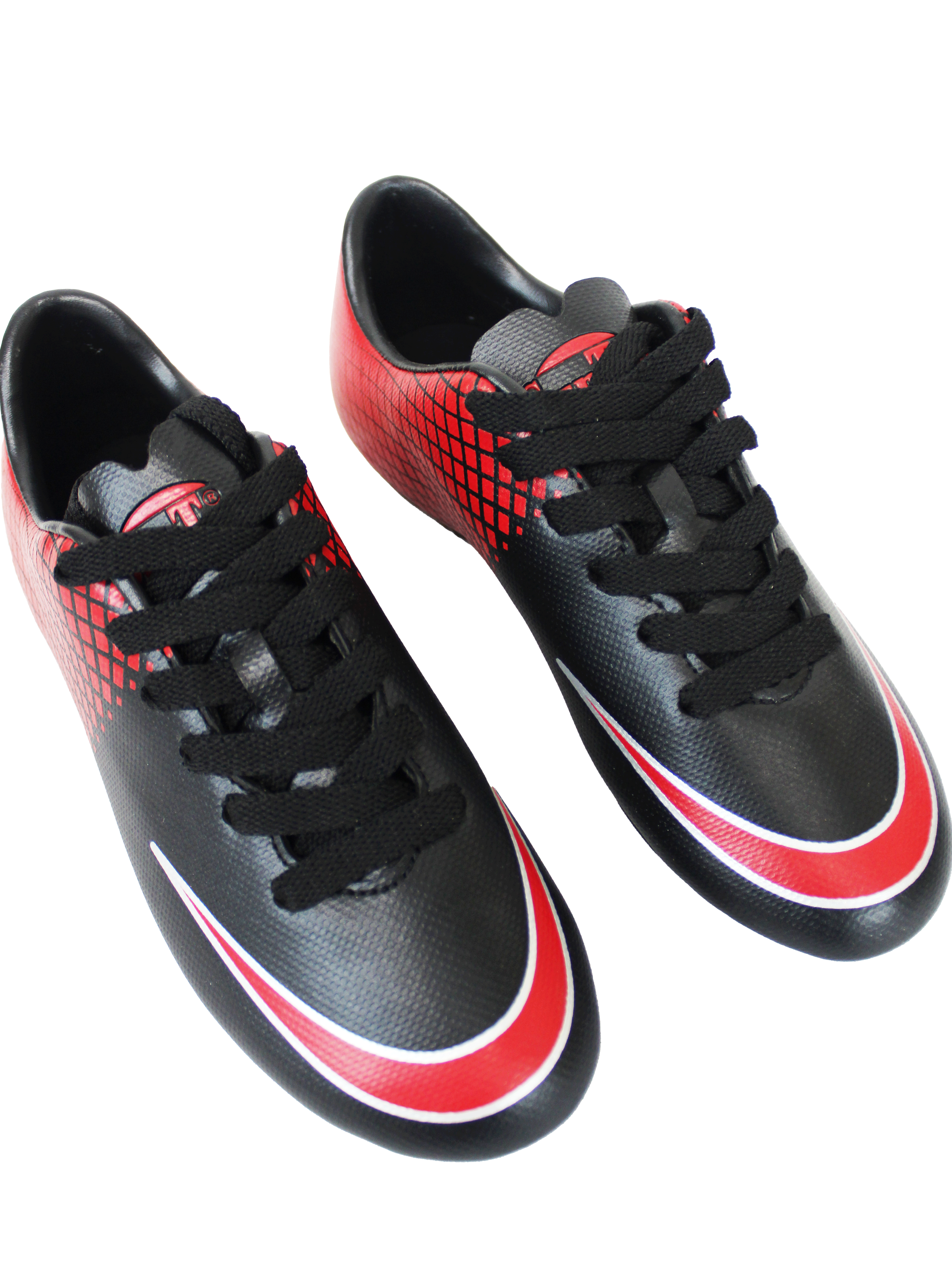 Sun Tec Boys Black Red Soccer Boots