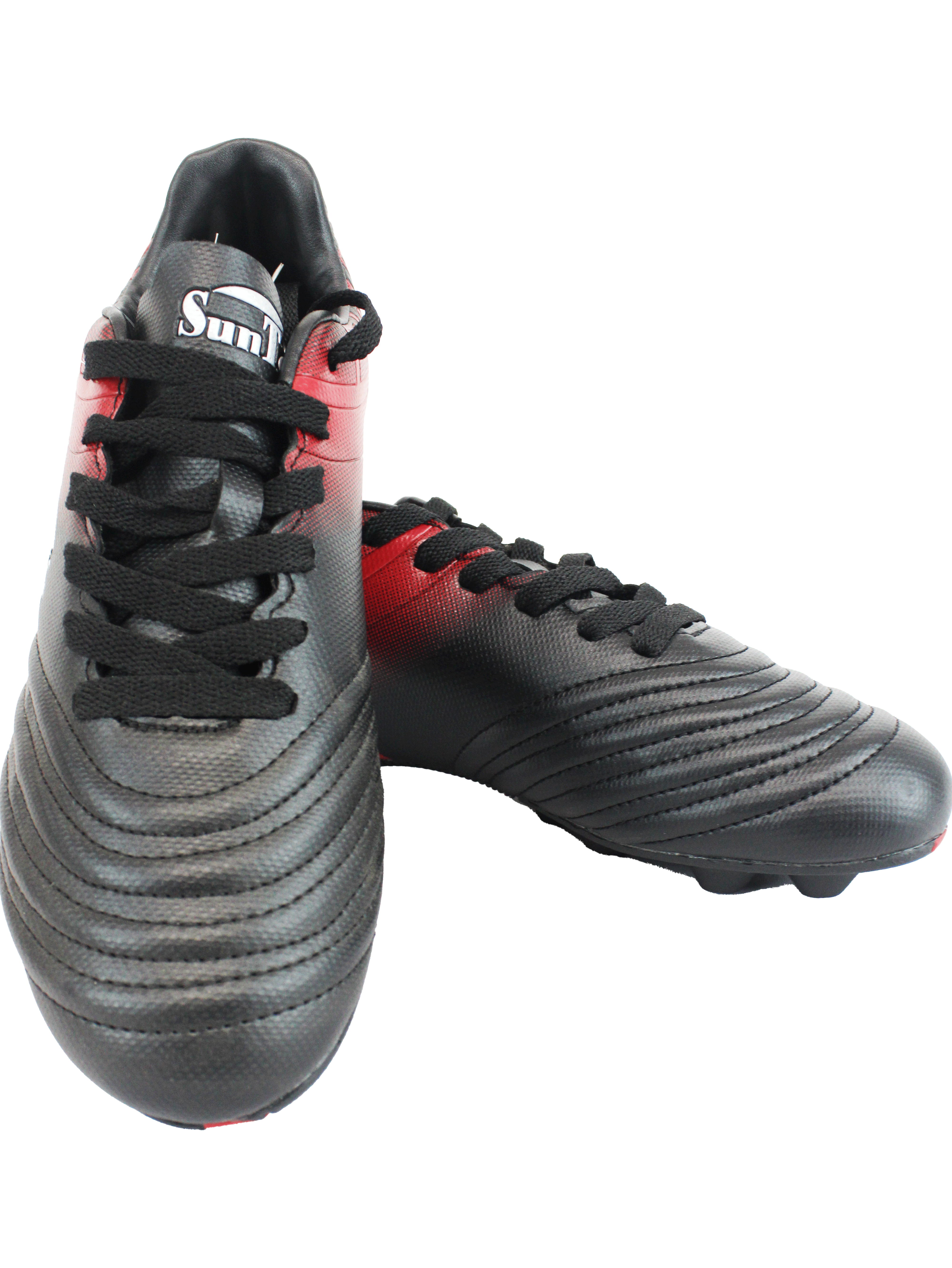 SunTec Black Red Soccer Boots