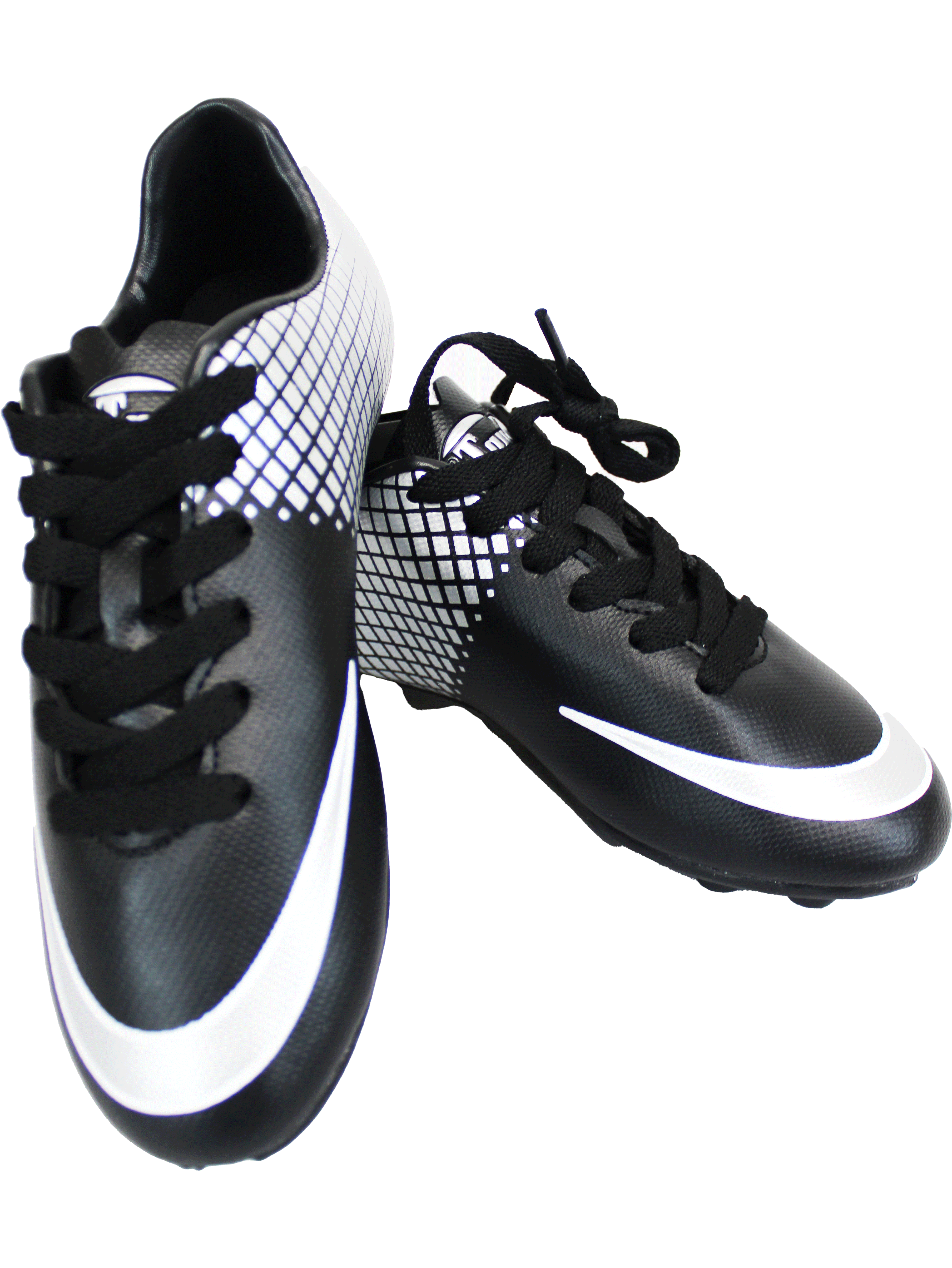 Sun Tec Boys Black Sliver Soccer Boots