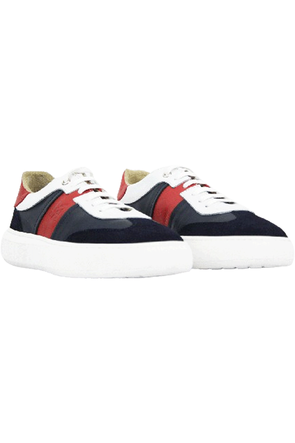 MMS Leather Italian Navy Red Sneaker