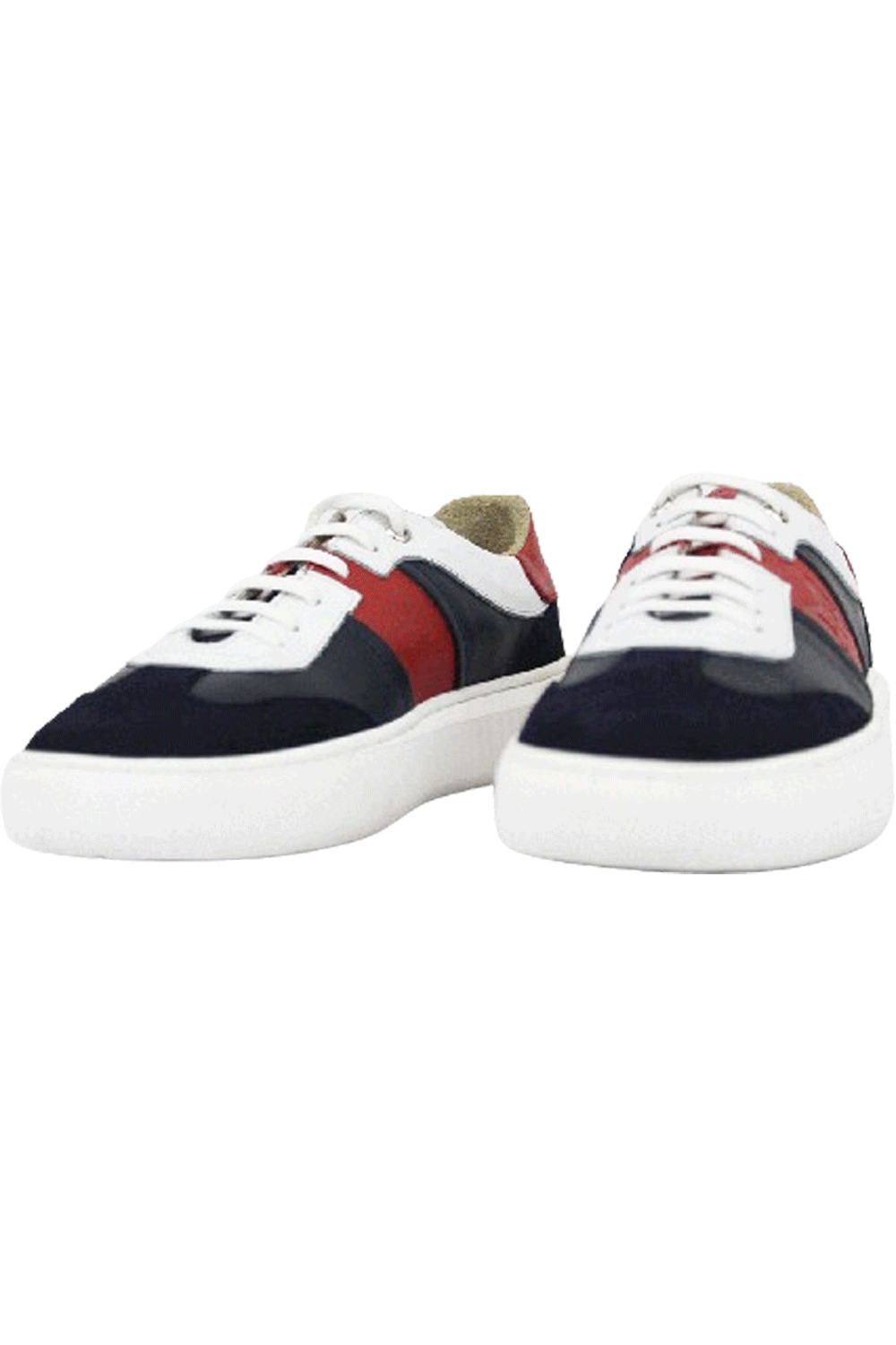 MMS Leather Italian Navy Red Sneaker