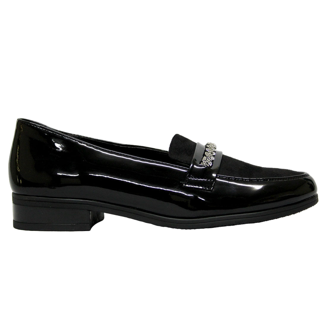 SOFTINO Black Suede Pump