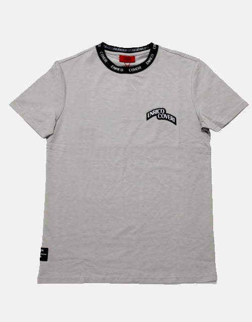 ENRICO COVERI Silver Grey T Shirt