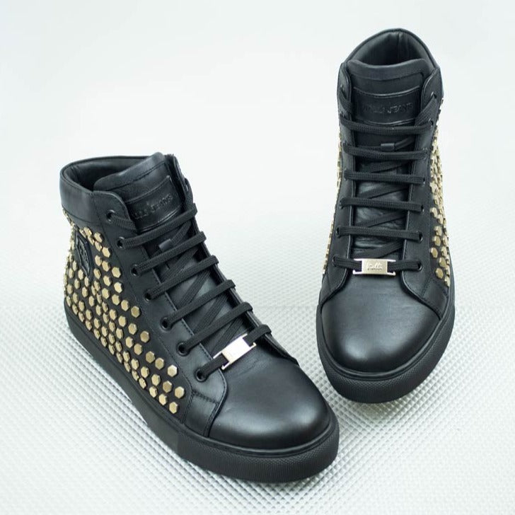 Vialli Black Hi Top Sneaker Black - BOSSINI SA