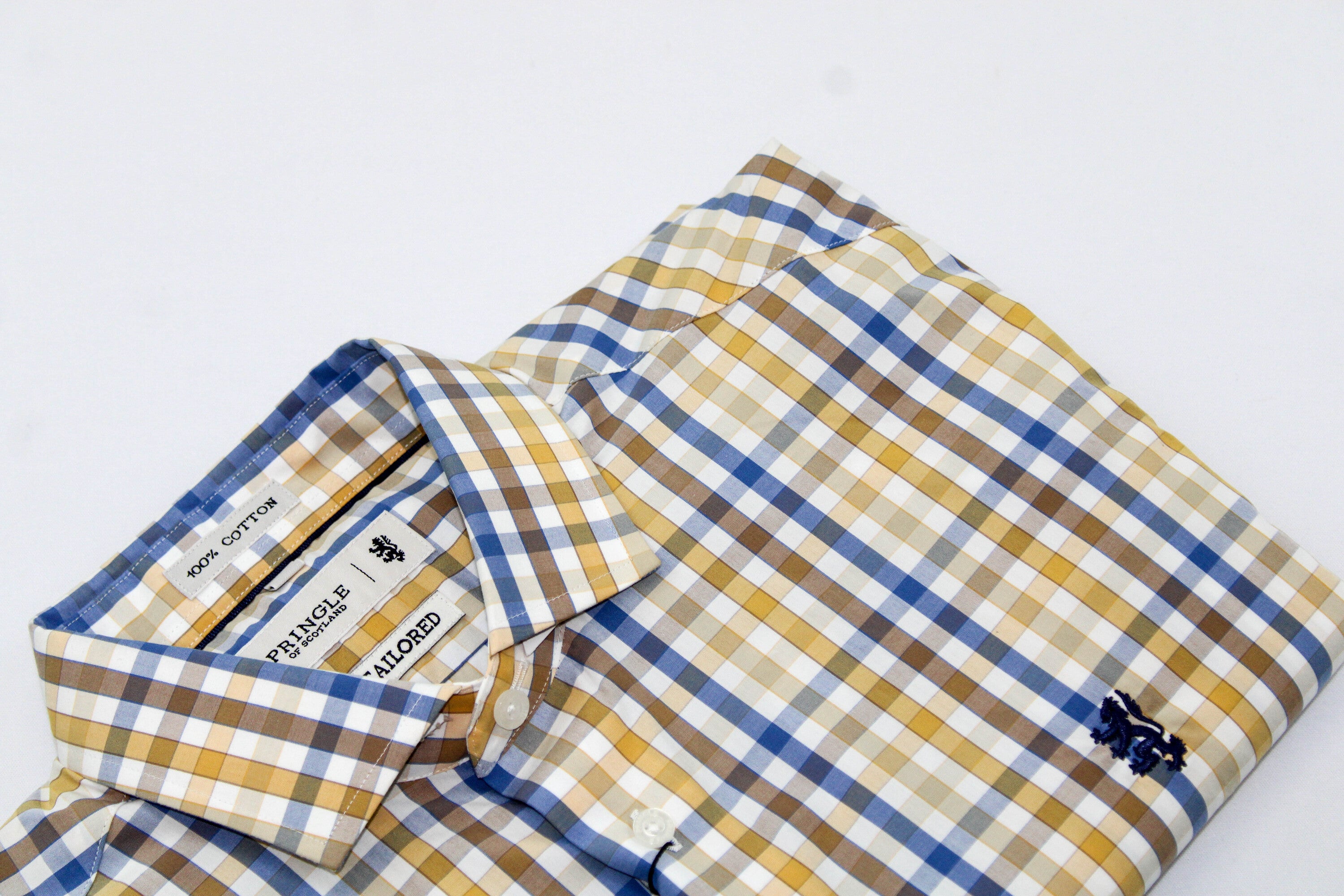 Pringle LS Multin Tan Check Shirt - BOSSINI SA
