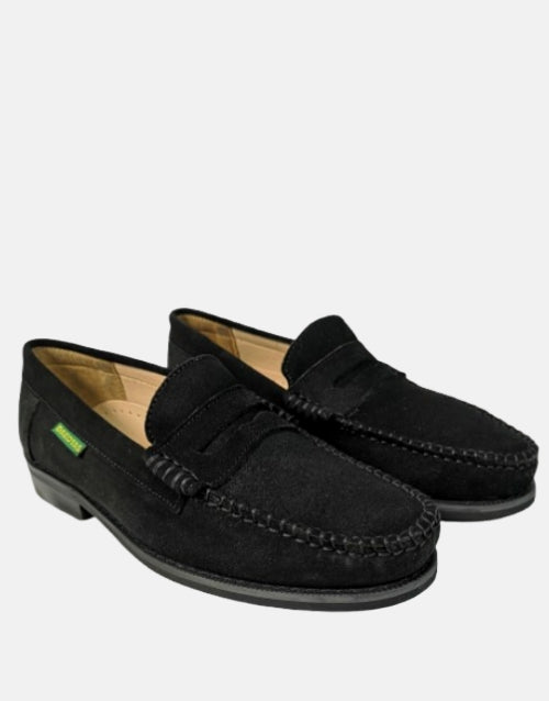 DAKOTAS Black Suede Mocassin