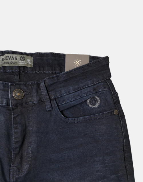 Klevas Dory Mens Blue Black Jeans