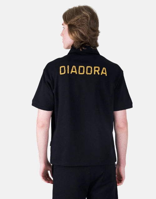 Diadora Vero Black Button Up