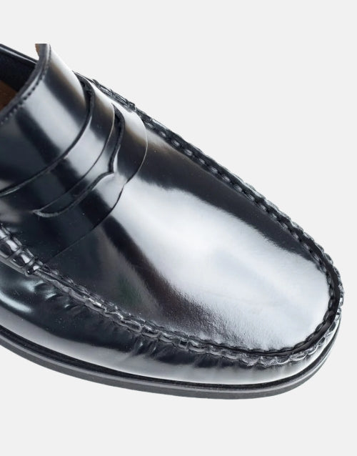 Florsheim Berkley Flex Black Leather Moccasin