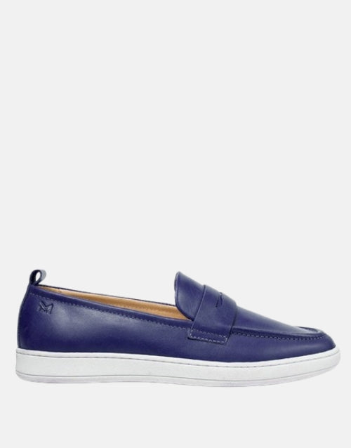 MMS Leather Italian Classic Navy Moccasin
