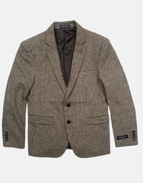 Francesco Smalto Brown Check Sports Jacket
