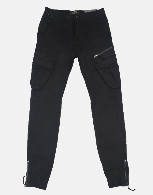 Pure Premium Giovani Black Cargo Pants