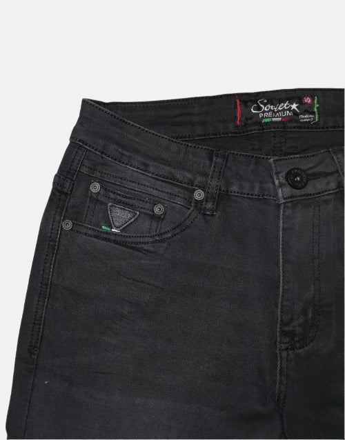 Soviet Mendrick Black Slim Jeans