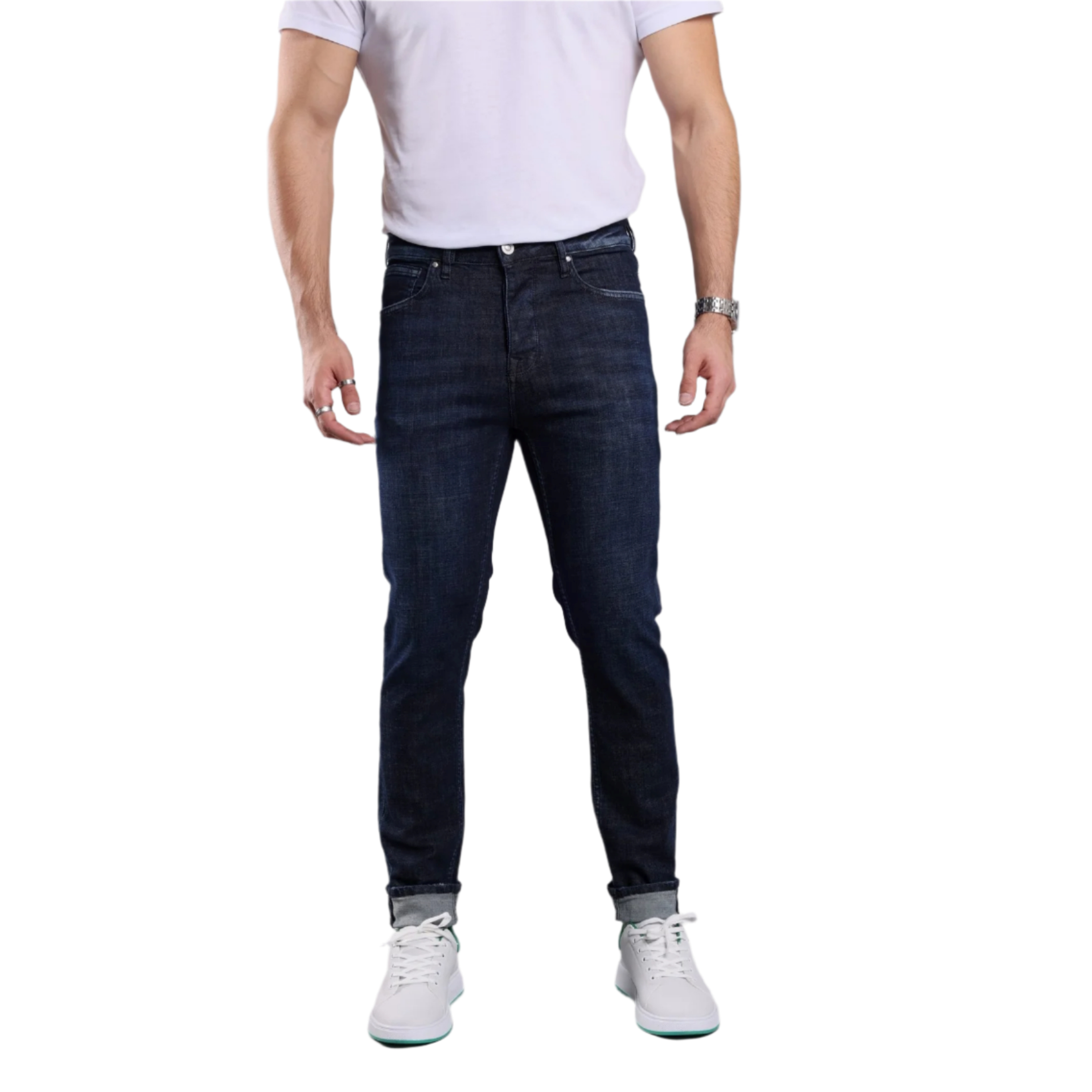 Gabbia Denim Slim Fit Navy Blue Casual Denim Men's Jeans