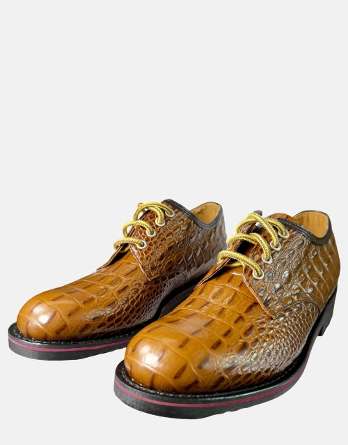 Ranger Leather Tan Brown Croc  Shoe