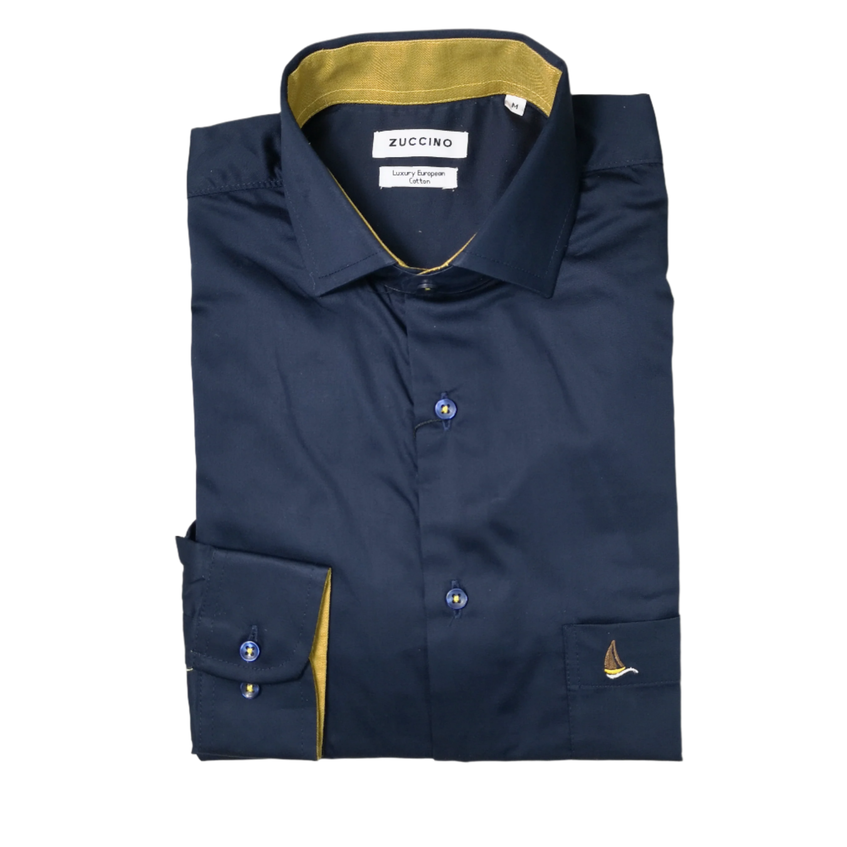 Zuccino of Italy Navy LS Shirt