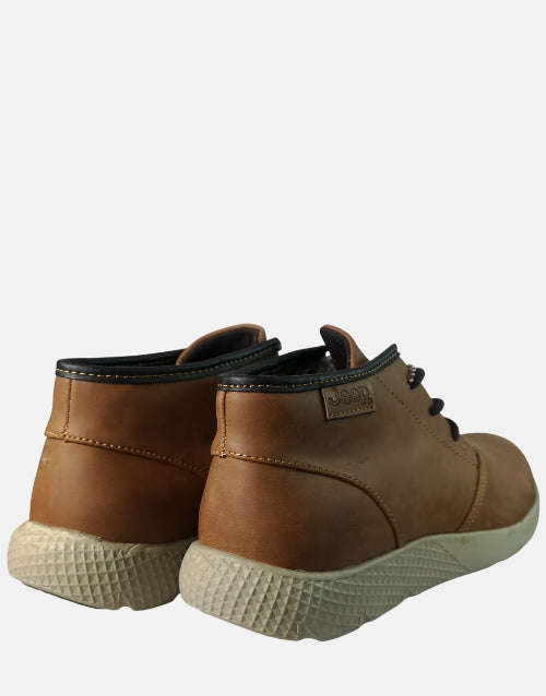 Jeep Castor Tan Brown Tech Comfort Mid Shoe